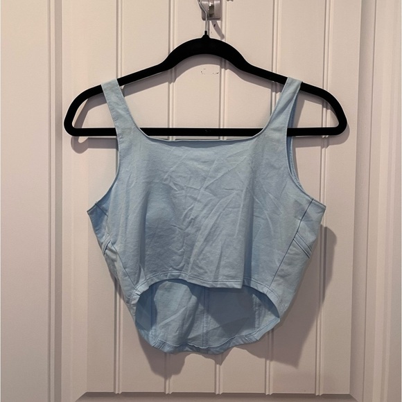 🧁No Boundaries Blue Corset Bustier Tank Top coquette cottagecore summer spring - Picture 5 of 6